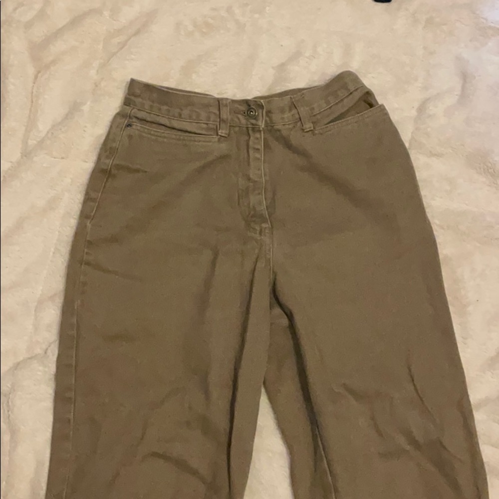 Tan Khakis High Waist